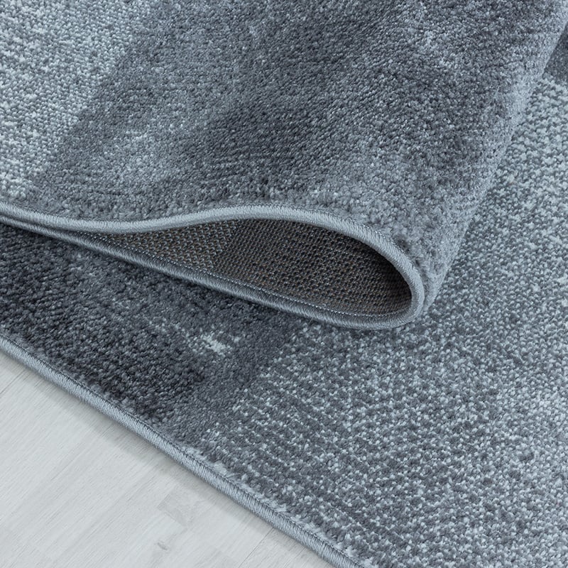 Modern floor rug - Optimism Box Silver/Grey