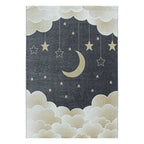 Children's Floor Rug - Fleurtje Moon Yellow