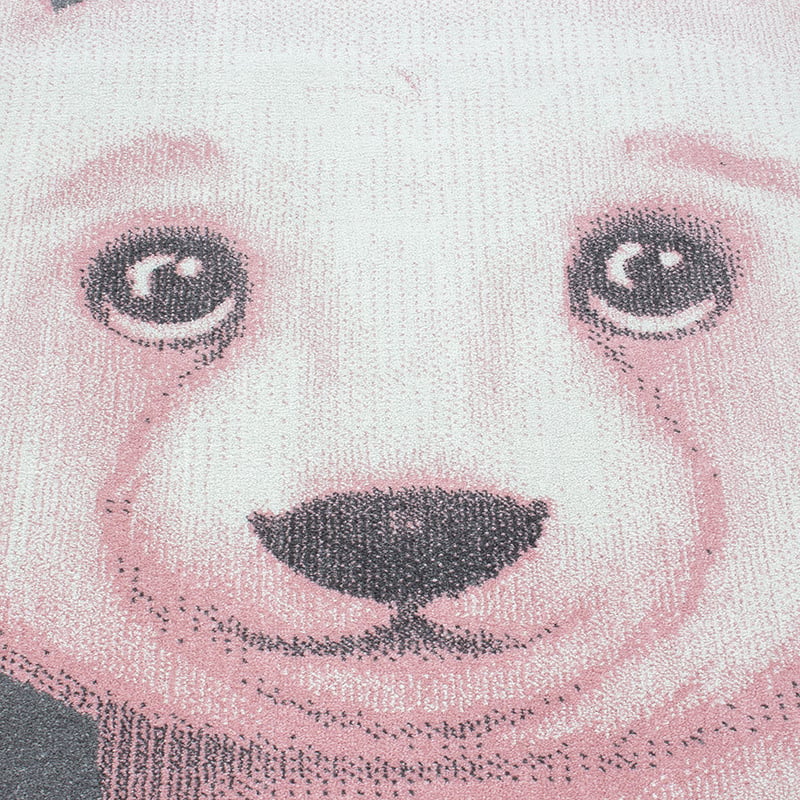 Children's Floor Rug - Bambi Bear Pink