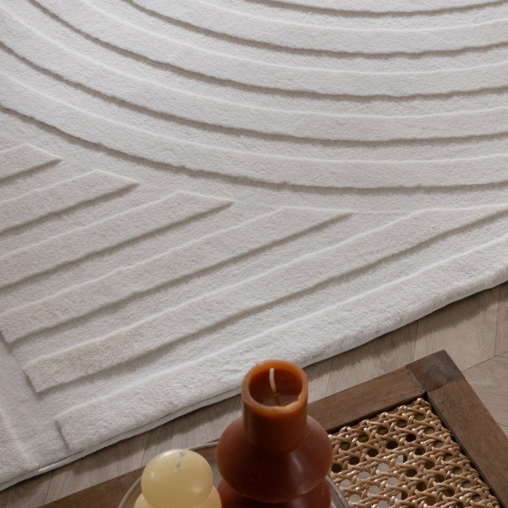 Irregular Rug - Flowy Wavy Cream