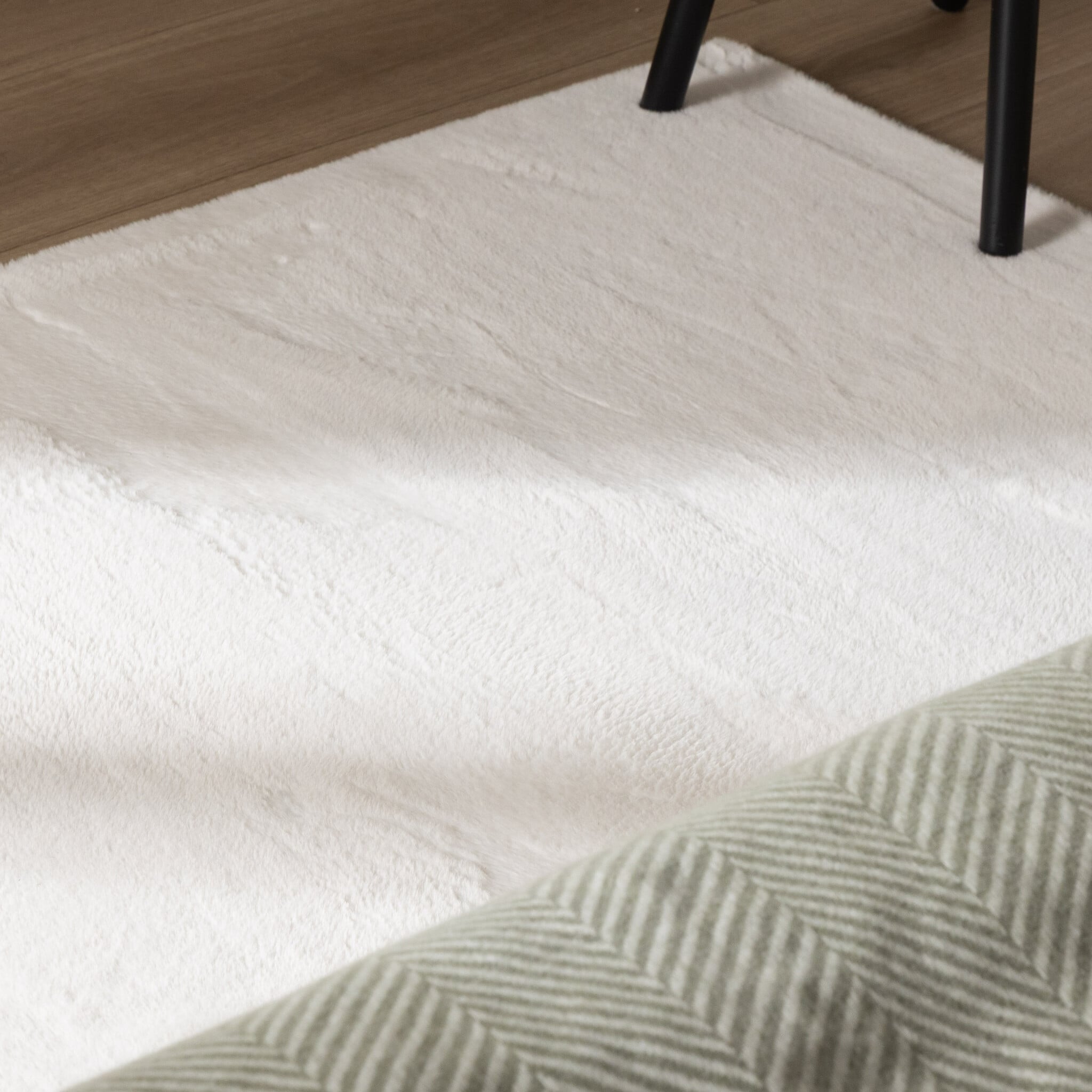 Soft low-pile Runner - Cosy White