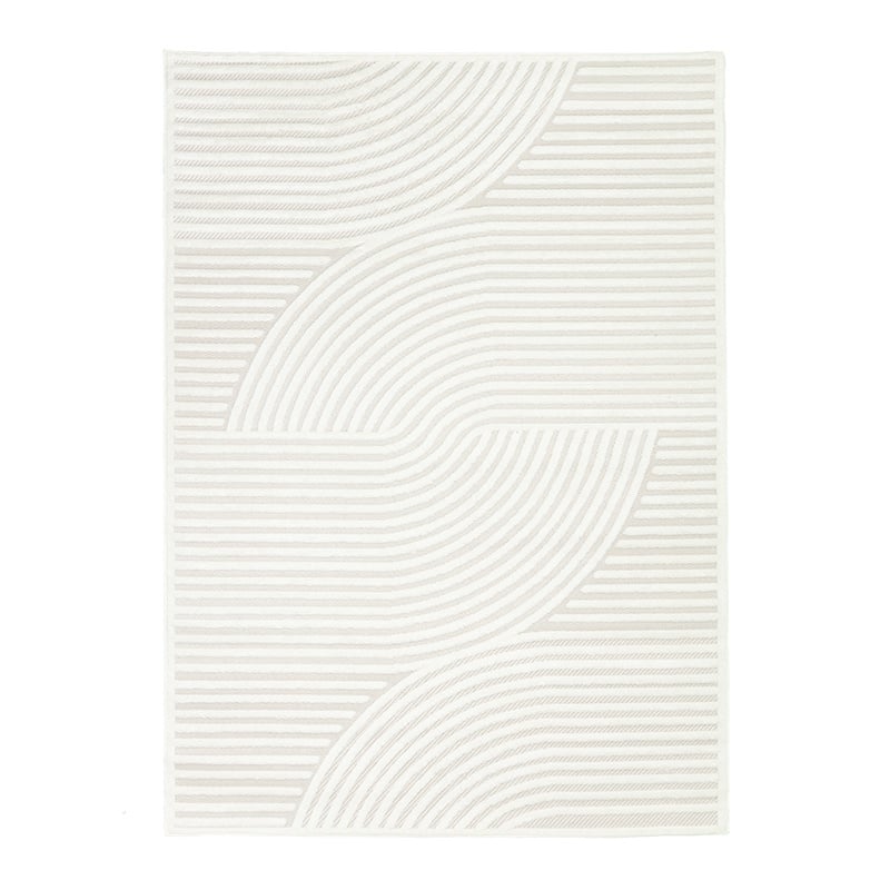 Modern Rug - Nori Curves White