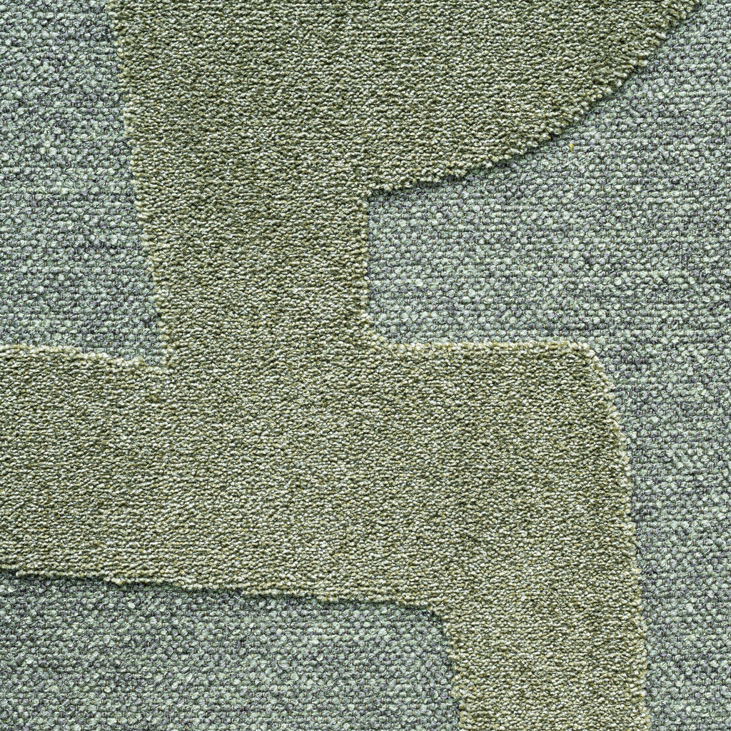 Modern floor rug - Thor Green 4141