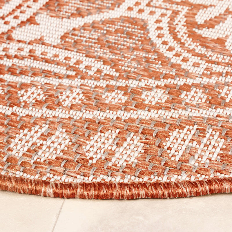 Round Outdoor Rug - Summer Oriental Terra
