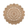 Round jute floor rug - Eduno Natural