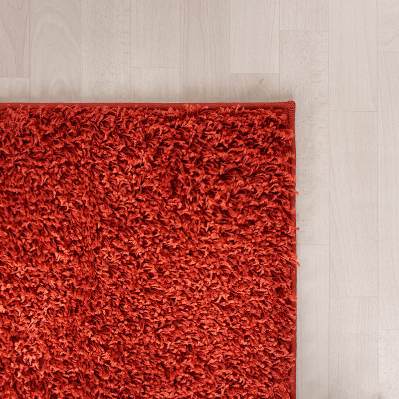 High Pile Rug - Solid Red