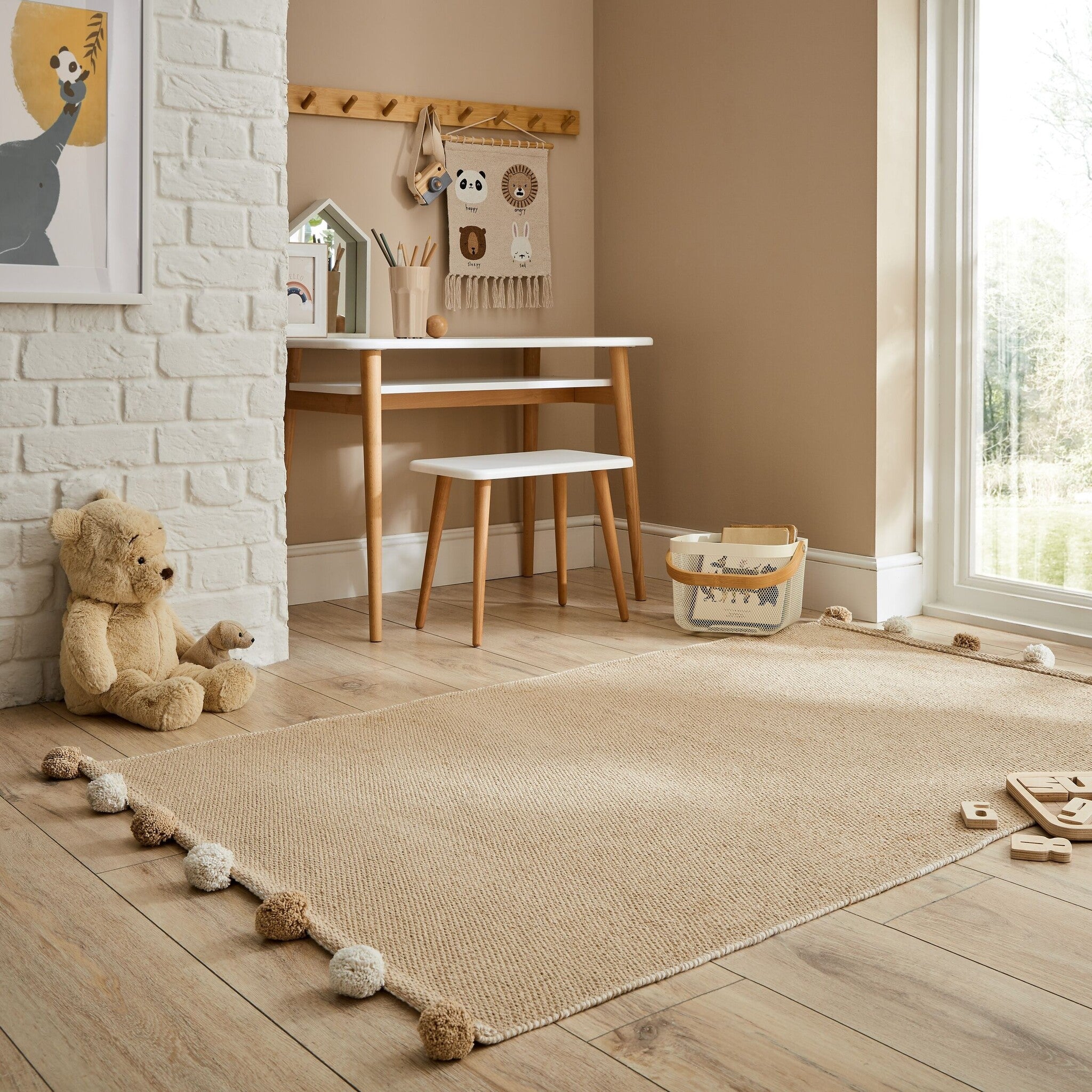 Play mat - Pepito Fringe Beige/Cream