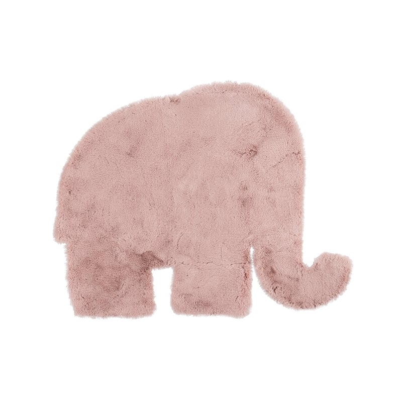 Kids Rug - Huggy Elephant Pink