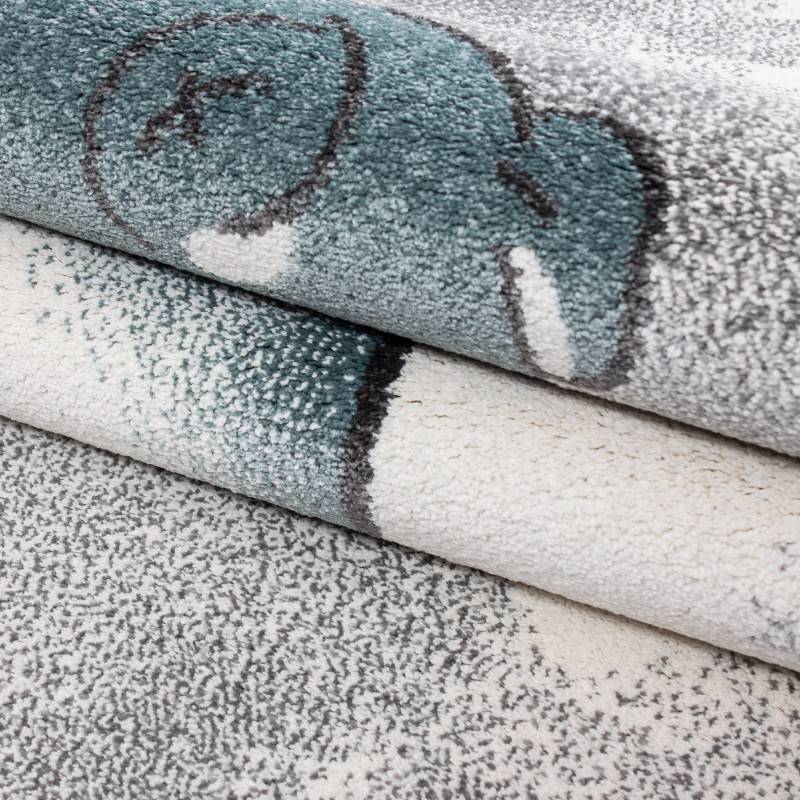 Children's Floor Rug - Anna Bear Blue