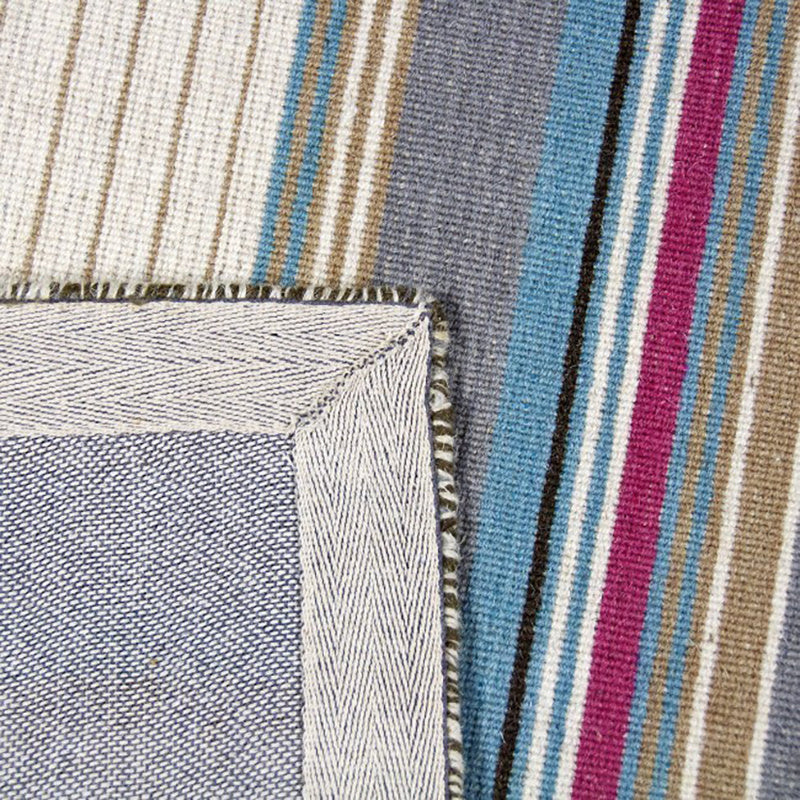 Wool floor rug - Bon Multicolor/Turquoise