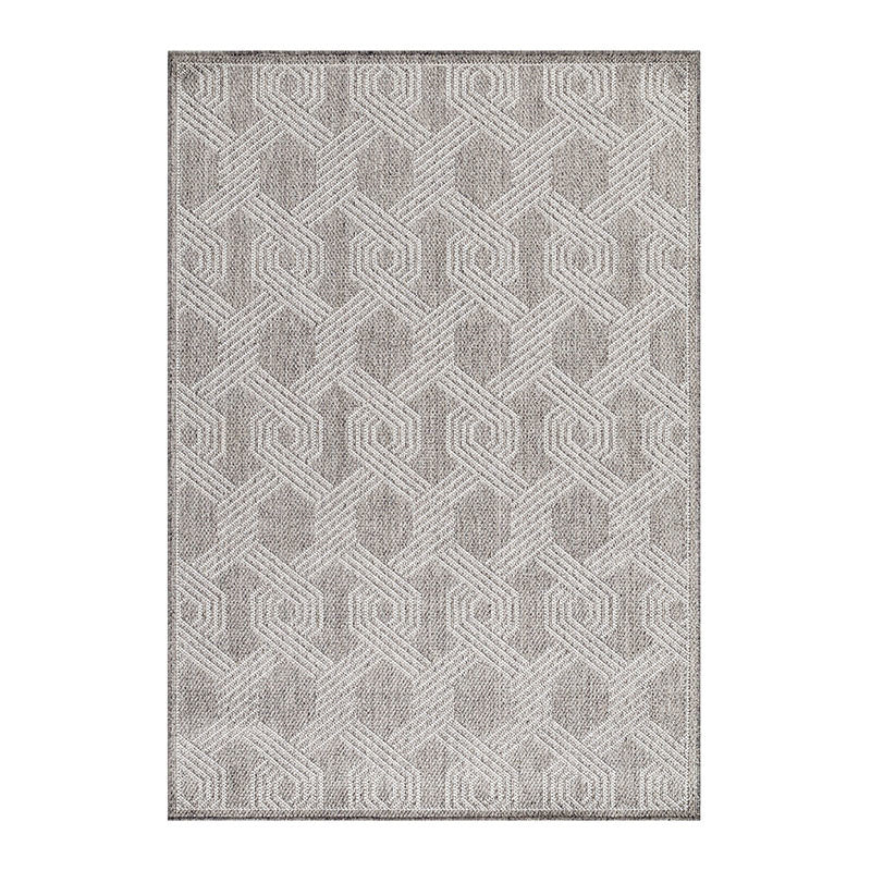 Jute Outdoor Rug - Aruba Pattern Grey