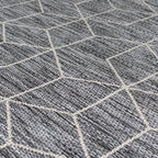 Modern Outdoor Rug - Liparo Napoli Black