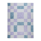 Retro Indoor Outdoor Rug - Pop Cubes Lilac