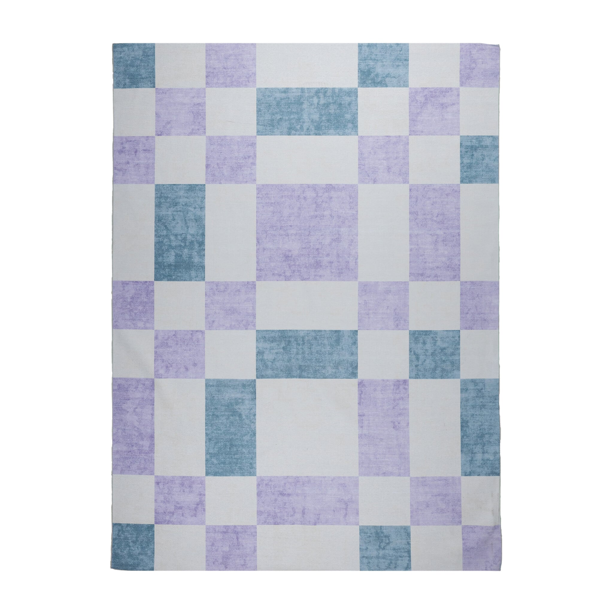 Retro Indoor Outdoor Rug - Pop Cubes Lilac