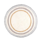 Round washable kids rug - Milo Grey