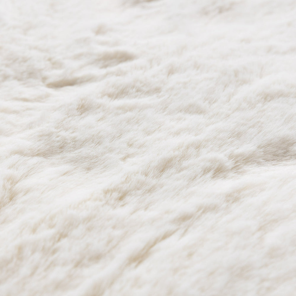 Round High Pile Rug - Comfy Supreme White