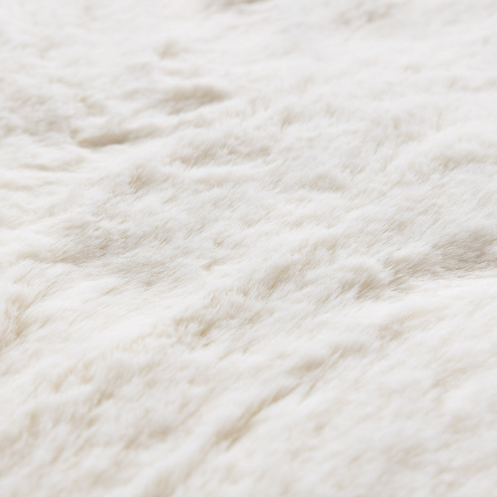 Round High Pile Rug - Comfy Supreme White