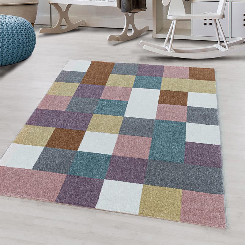 Kids Rug - Fleurtje Blocks Multicolor