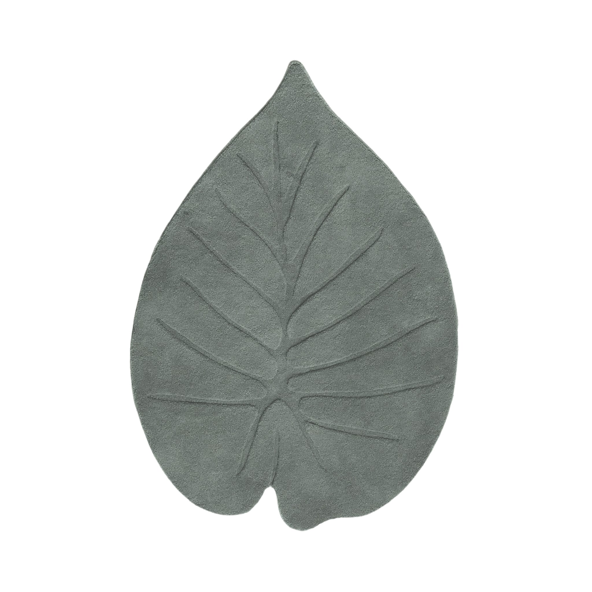 Washable Children’s Floor Rug – Coco Leaf Dark Green