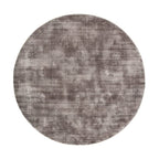Round Viscose Rug - Pearl Grey
