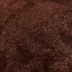 Round washable rug - Clean Dark Brown