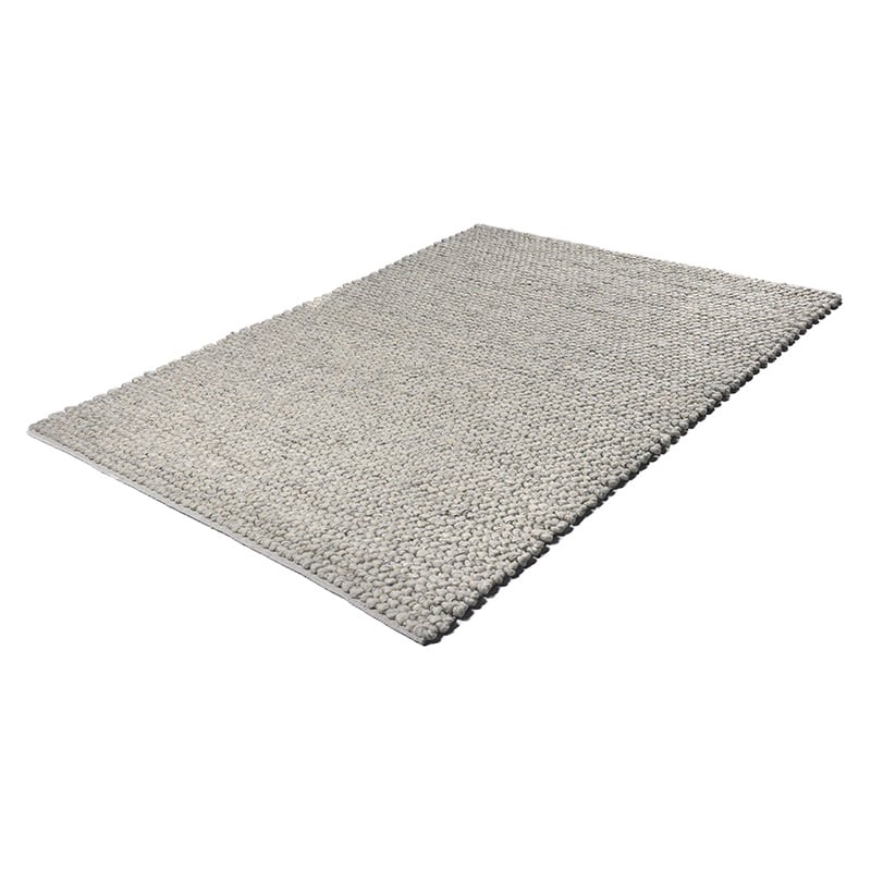 Wool floor rug - Rosemaria Silver/Grey