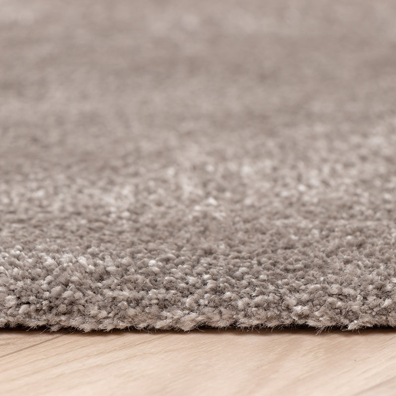Round Washable Viscose Rug - Vive Taupe