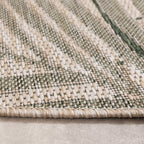 Round Outdoor Rug - Tiga Palm Green