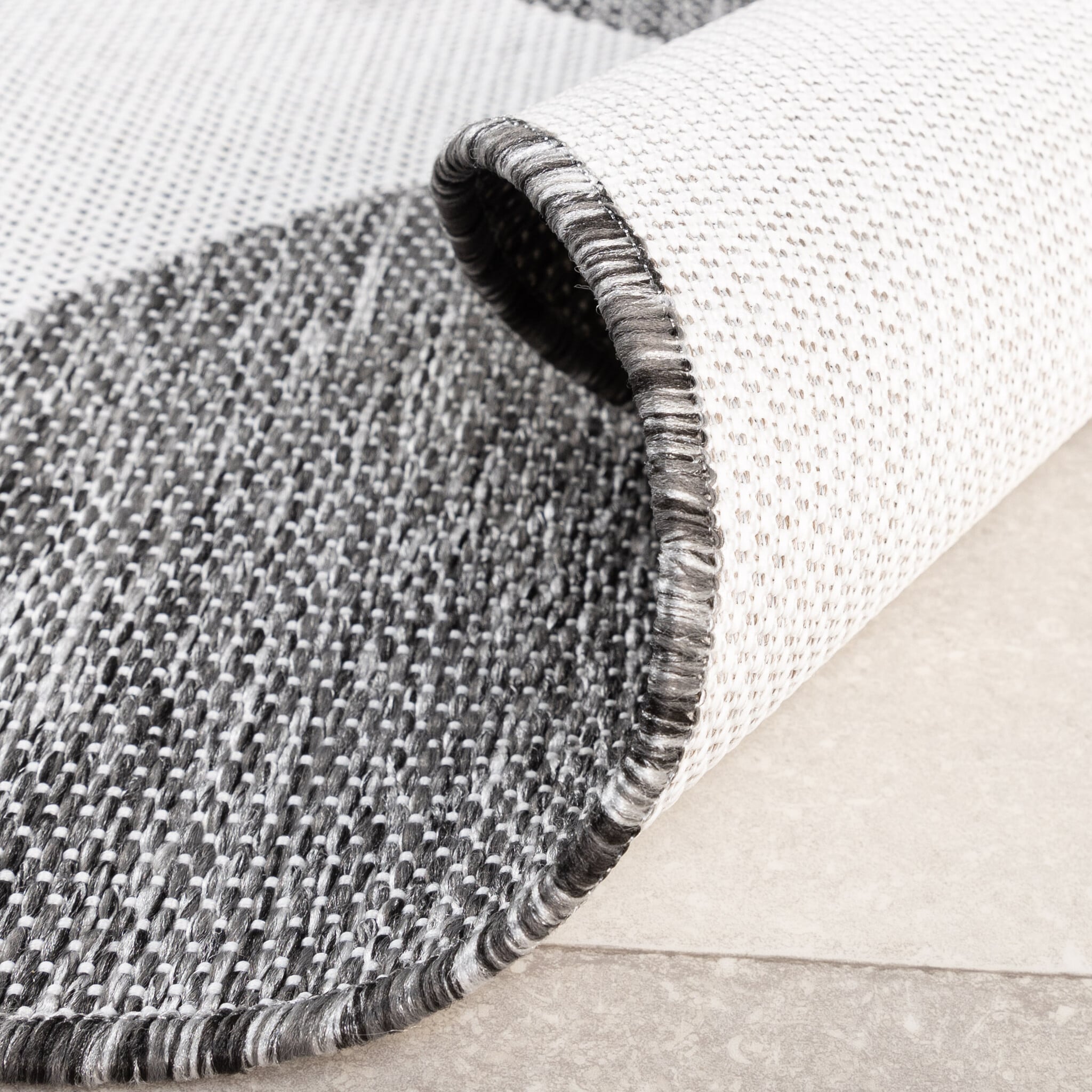 Outdoor Rug - Summer Shapes Grey