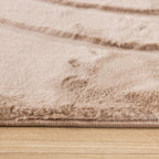 Soft High Pile Rug - Carvy Curves Taupe
