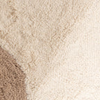 Round Washable Rug – Hazy Beige/Cream