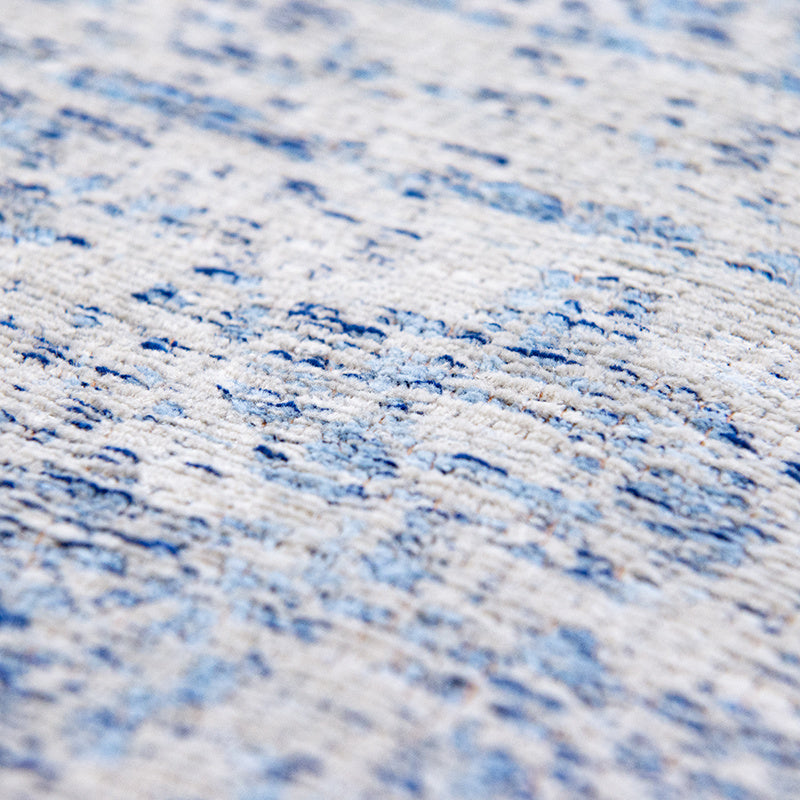 Vintage floor rug - Fading World Medallion Blue 9065