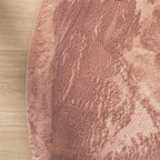 Round Low-Pile Rug – Cozy Pink