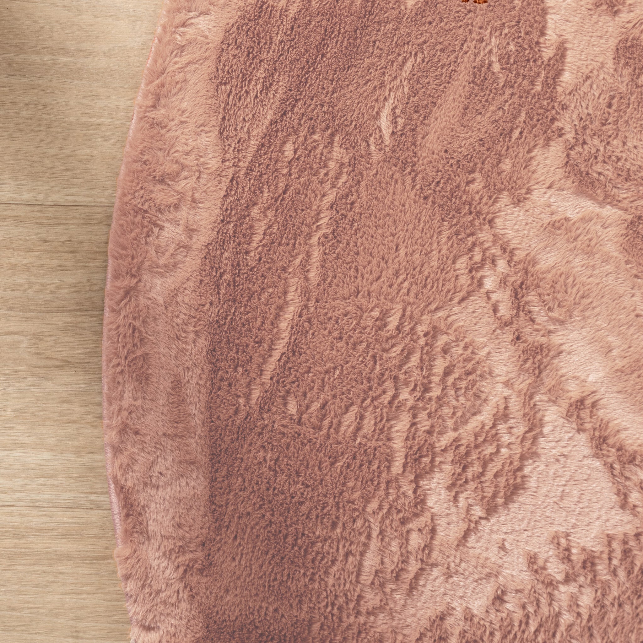 Round Low-Pile Rug – Cozy Pink