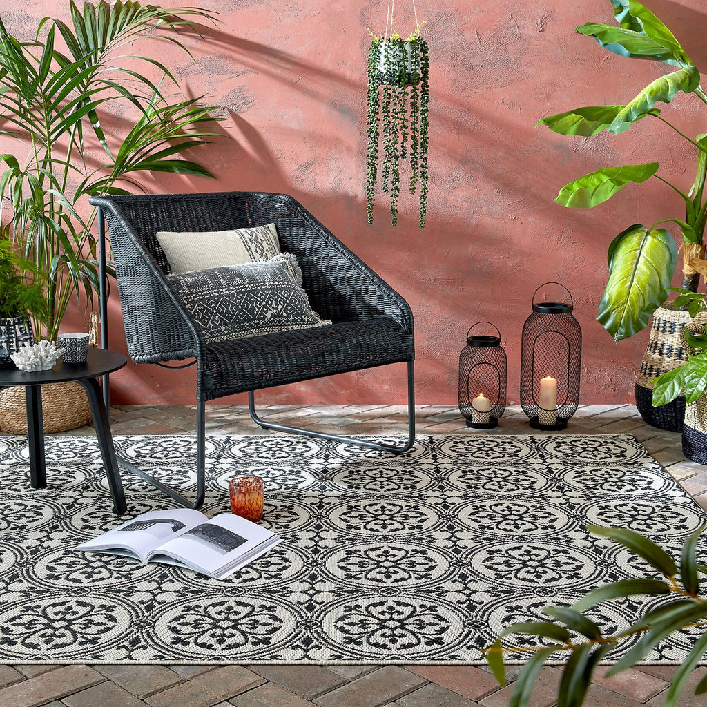 Outdoor Rug - Varano Casablanca Black/White
