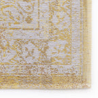Vintage floor rug - Fading World Medallion Yellow 9062
