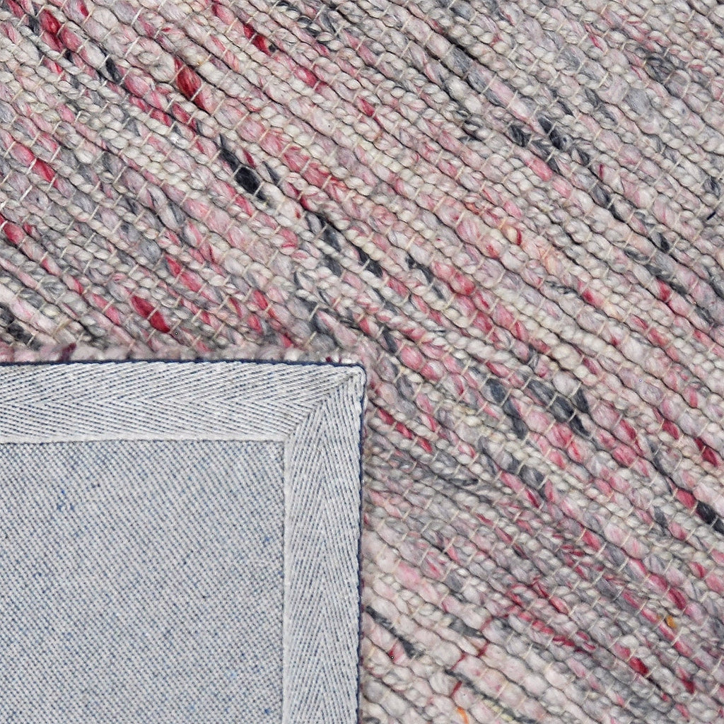 Wool floor rug - Noelle Pink/Grey