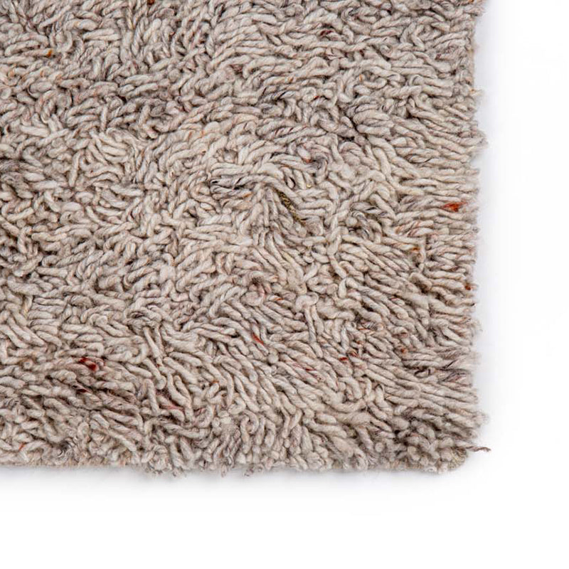 Wool Floor Rug - Berbero Lungo Beige 101