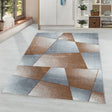 Low Pile Floor Rug - Smoothly Design Brown/Grey