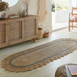 Jute runner - Grazo Natural/Grey