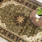 Persian Rug - Rezah Medallion Olive Green