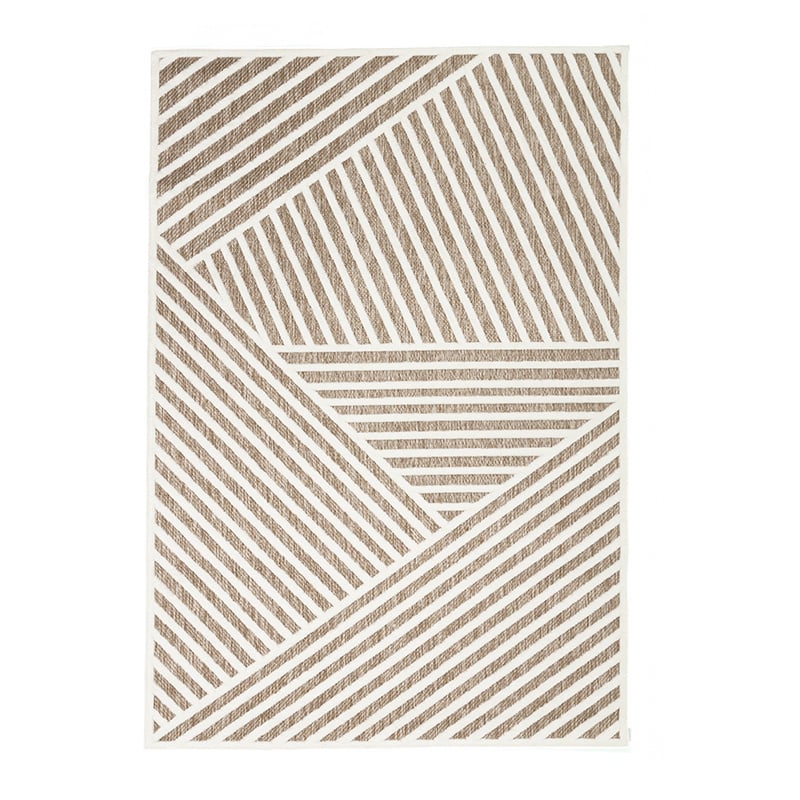 Modern Rug - Nori Lines White/Taupe