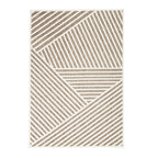 Modern Rug - Nori Lines White/Taupe