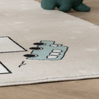 Kids Play Rug - Ruby Car Beige
