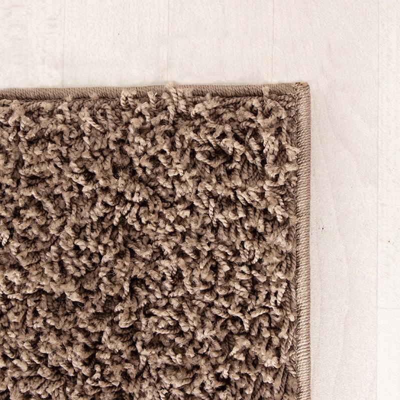 High Pile Rug - Solid Taupe