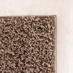 High Pile Rug - Solid Taupe
