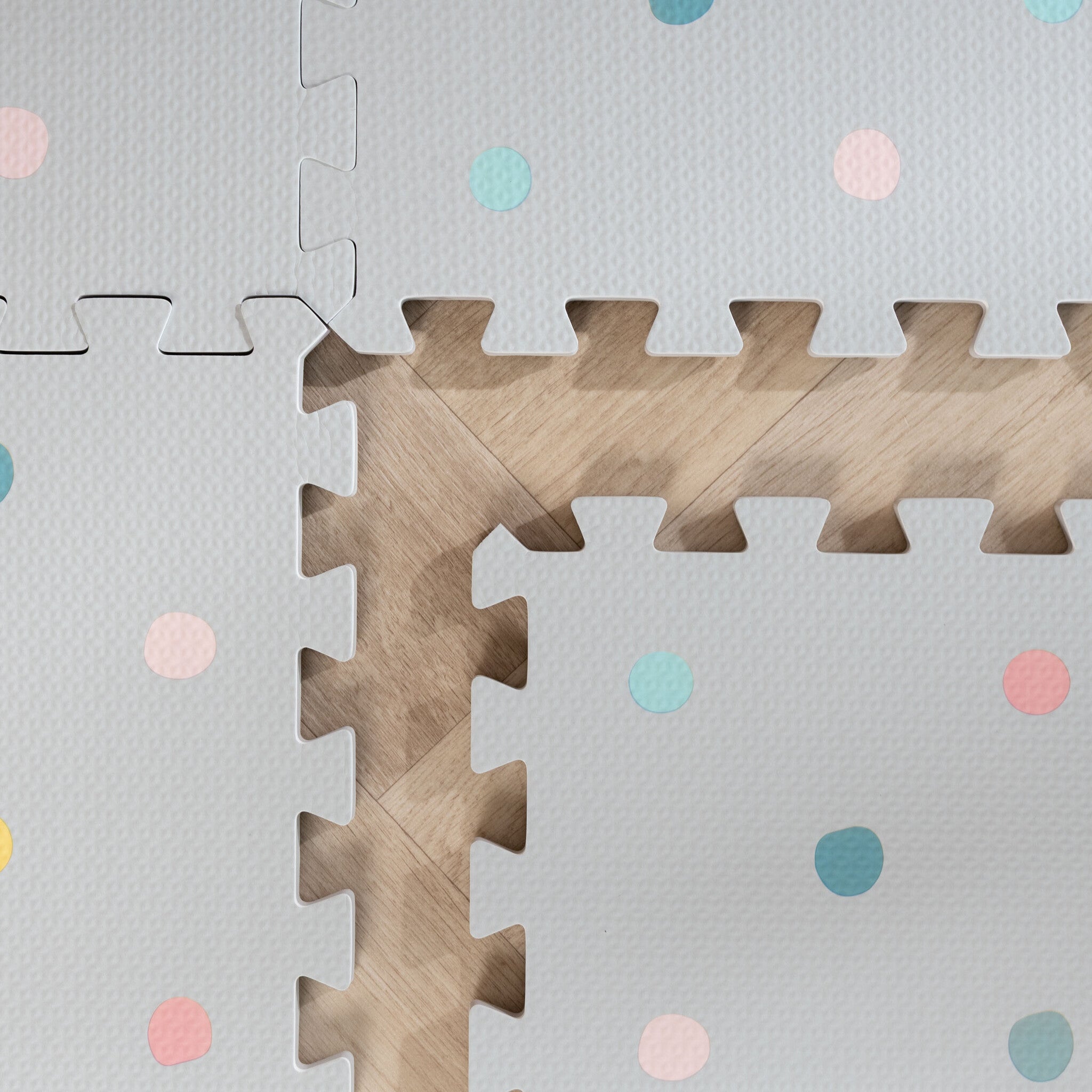 Foam Puzzle Mat – Alfie Dots Light Grey