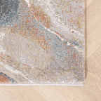 Abstract Rug - Xavier Wave Blue/Red