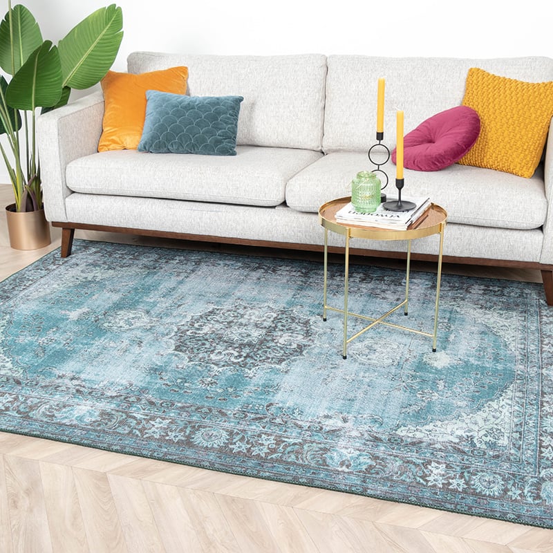 Vintage Rug - Estate Medallion Blue/Green