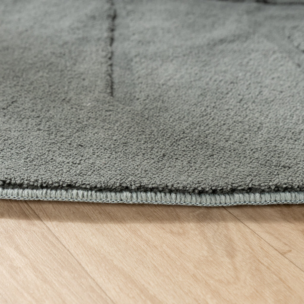 Washable Children’s Floor Rug – Coco Leaf Dark Green